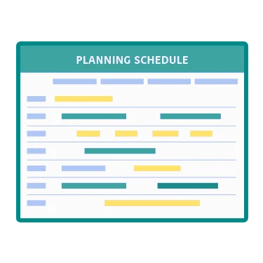 工程表（PLANNING SCHEDULE）のアイコン